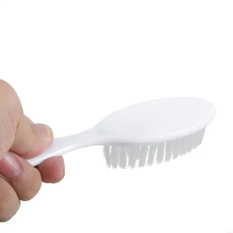 

2 Pcs Easy Grip Brush and Comb Baby Massage and Scalp Brush Plastic Infant Hairbrush Perfect for Baby Registry Gift Set