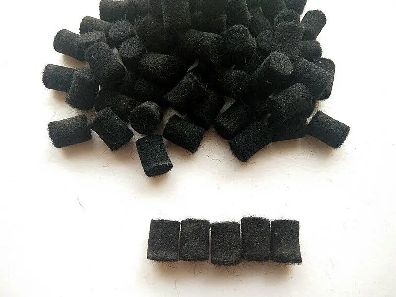 100pcs Saxophone maintenance accessories parts cylindrical wool felt（black）