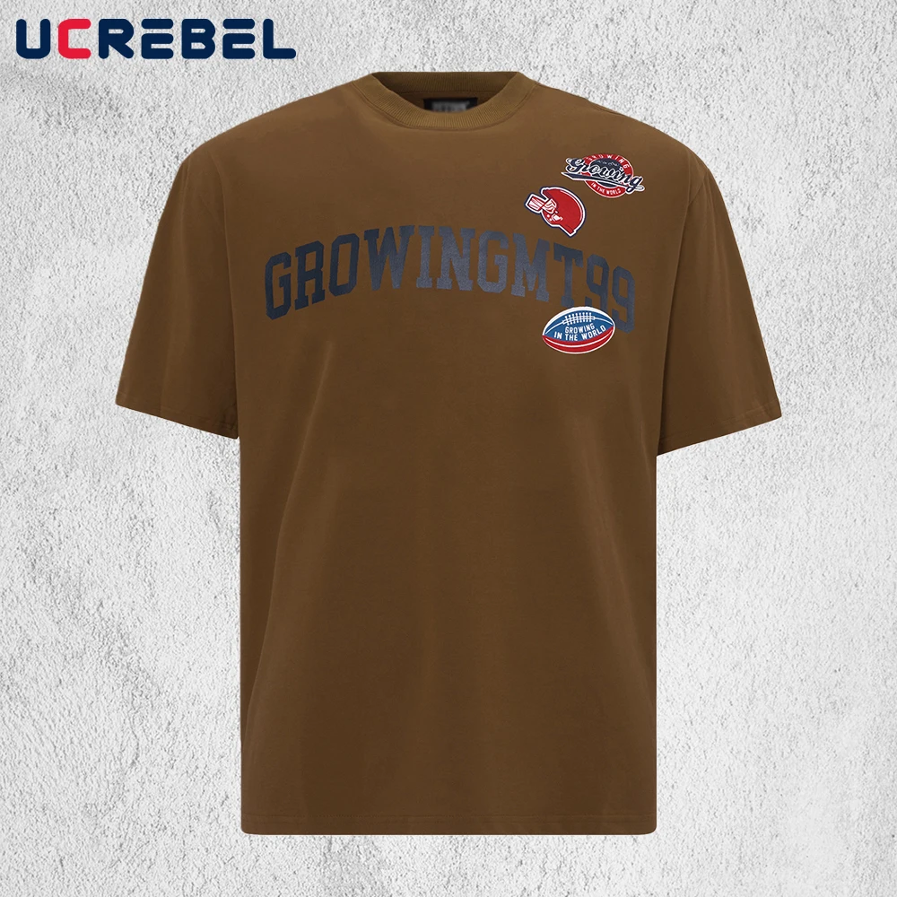 

Мужская футболка с коротким рукавом и принтом, двусторонняя печать, летняя, в стиле ретро, уличная мода, свободный крой, круглый вырез, хлопок