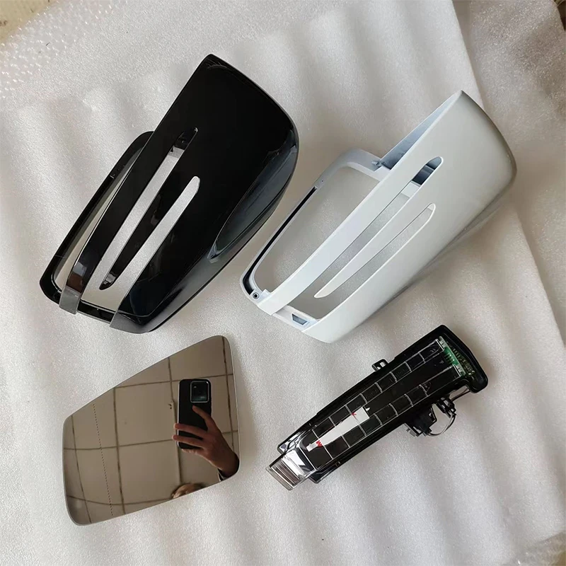 for Mercedes-Benz W204 CLA A B C E S GLA GLK CLS Class W176 W212 Heated Rear Mirror Cover Glass Turn Signal Light Bottom Lower