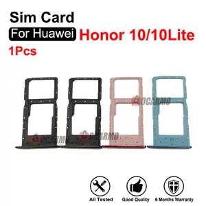 Bilashmart 1 SIM Card Tray Slot Holder Huawei Honor 10 Lite 10Lite Replacement Parts Blue Red Grey Purple Black