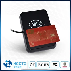 EMV 4 SAM Card Slots NFC Type A RFID Smart Card Emulator Portable NFC Reader HD8N