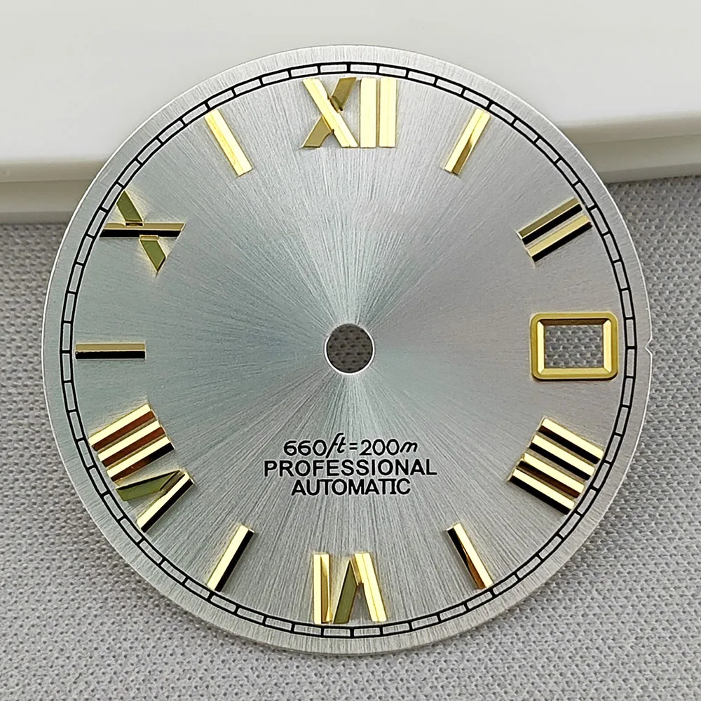 Quadrante da 28.5mm NH35 quadrante romano S quadrante adatto per movimento NH35 NH36 accessori per orologi strumenti di riparazione