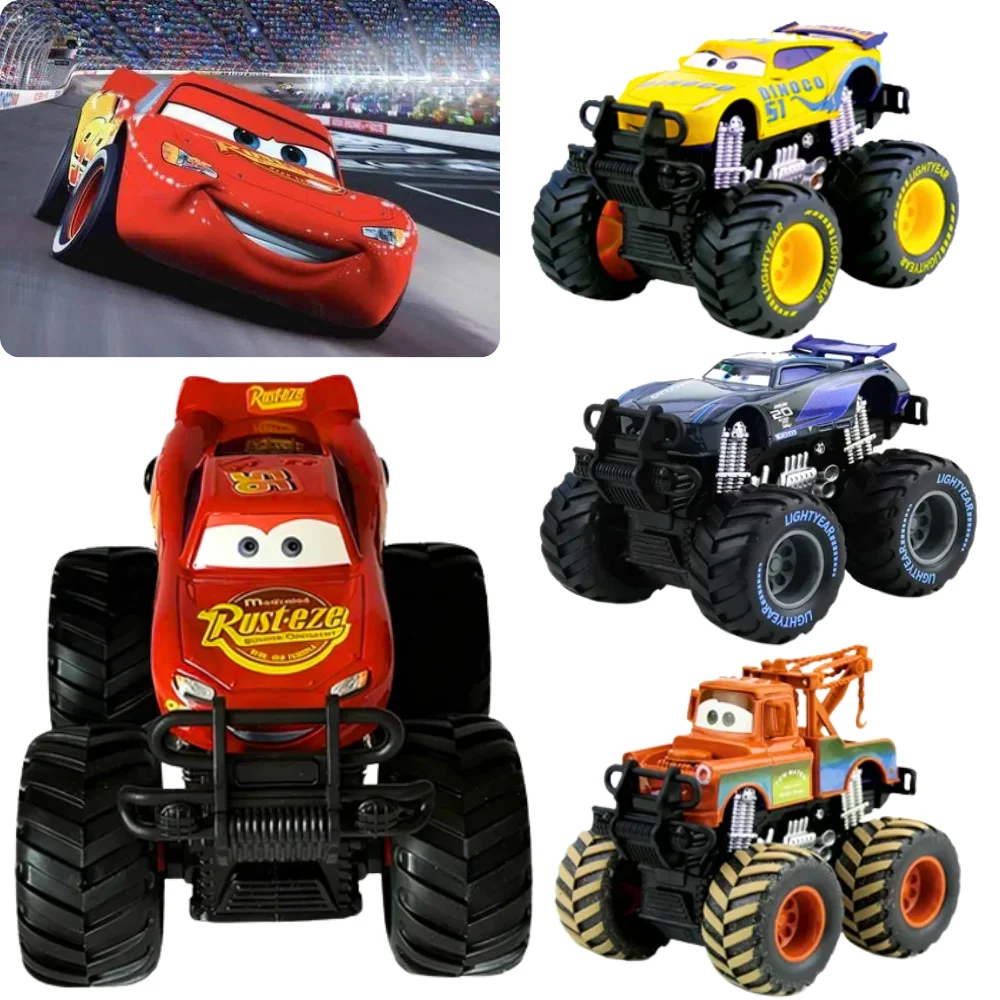 

ГОРЯЧАЯ игрушка Disney Pixar Cars Lightning McQueen с большим колесом, Jackson Storm Mater, инерционная сила, модель автомобиля, игрушки, подарок на день рождения для ребенка