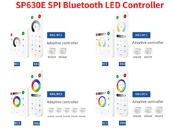 12 IN 1 SP630E SPI Bluetooth LED Controller for Single Color RGB RGBW RGBCCT WS2811 WS2812B SPI 5050 2835 Strip Lights DC5-24V
