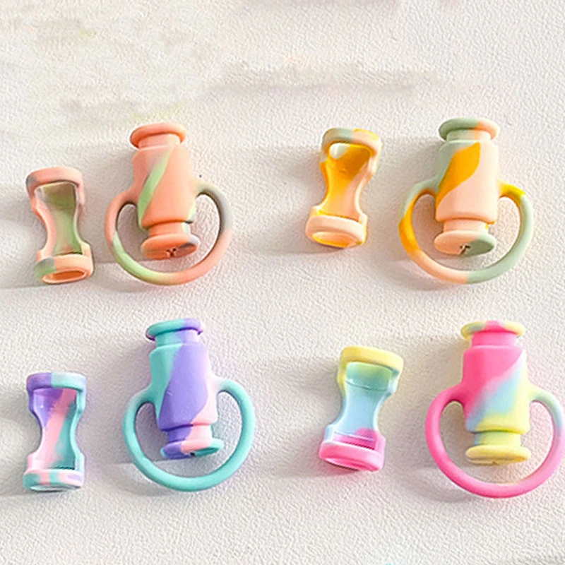 1Pcs Mini 2 in 1 Data Cable Protective Sleeve Colorful Earphone Wire Cord Protection Cover Soft Silicone Cable Protector Tools