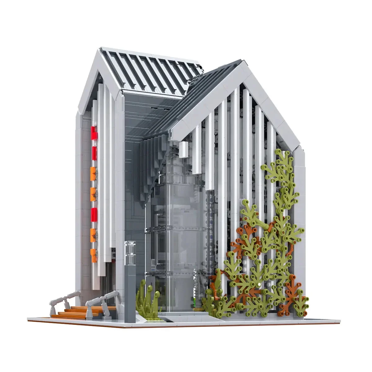 

2789pcs Creative Expert Modern Library Modular City Architecture Building Block Brick Model MOC Street View Set Kid Toy Boy Gift