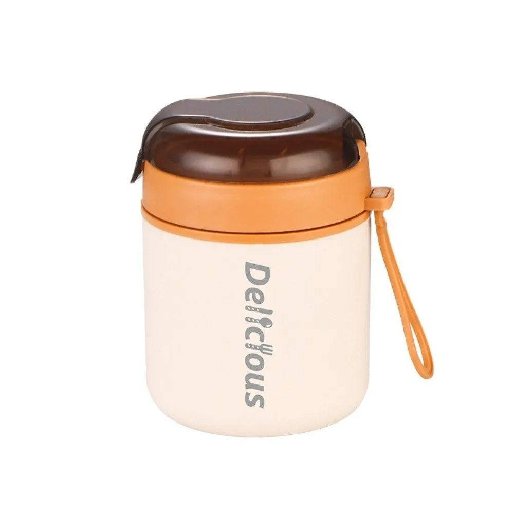 316 Stainless Steel Insulated Soup Cup Sealed with Spoon Food Jars Leakproof Breakfast Cup Thermal Lunch Container