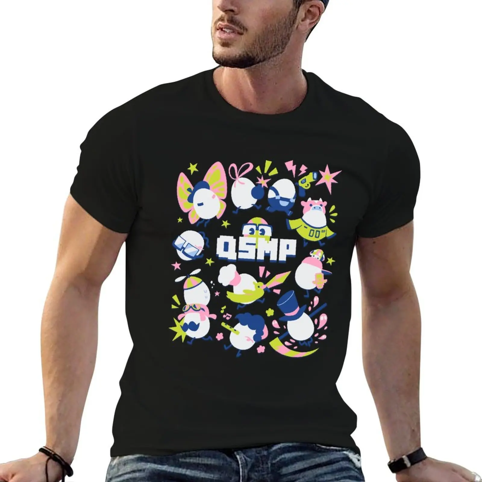 

QSMP EGGS T-Shirt t shirts for man cotton funny man t shirt graphic T-Shirt