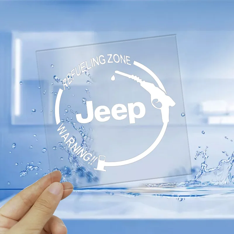 1Pcs Car Fuel Tank Cap Stickers Vinyl Fashion Decoration Decals For Jeep Gladiator Grand Cherokee Compass Accessory Renegade JK