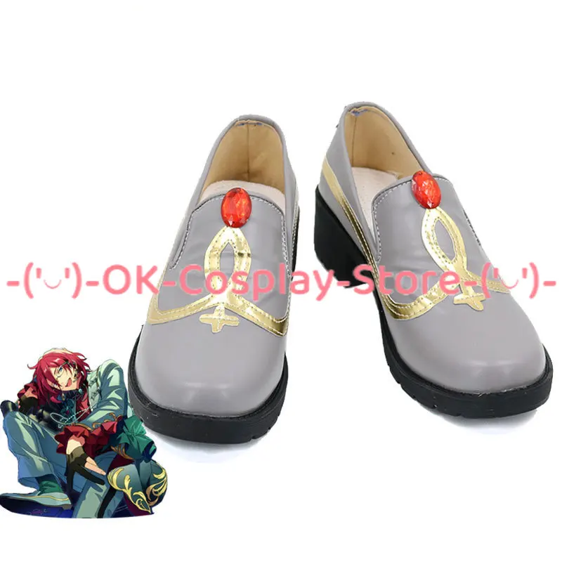 

Game Ensemble Stars Saegusa Ibara Cosplay Shoes Halloween Carnival Boots Cosplay Prop PU Leather Shoes Custom Made