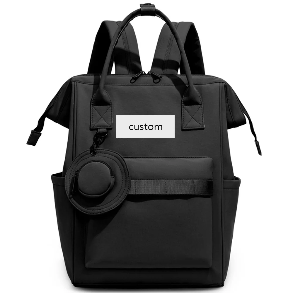 

Большая вместительная уличная портативная сумка для мамы и ребенка, многофункциональное отделение, минималистичный настраиваемый рюкзак для женщин, повседневное использование