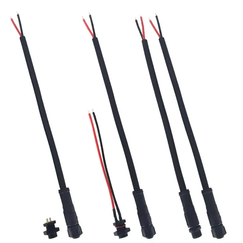 IP67 M8 2Pin Docking Male Female Plug Wire 3 4 5 6 Pin Industry Quick Aviation Connector Outdoor Waterproof LED Lamp Power Wire