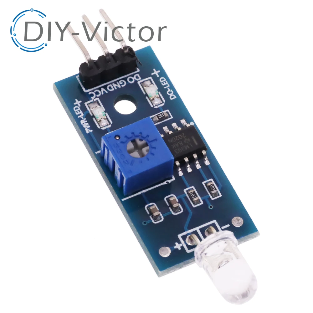 LM393 Light Sensor Module 3Pin/4Pin 3.3V 5V Photosensitive Diode Sensor Detection Module with Digital Analog Output for Arduino