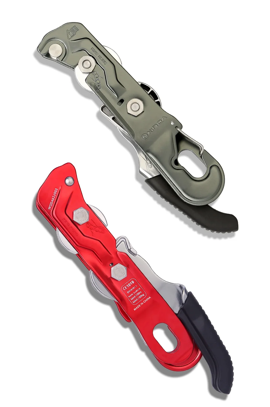1pcs Professional Rock Climbing Descent device STOP Handle-Control Abseiling Device Downhill Descender Rappelling