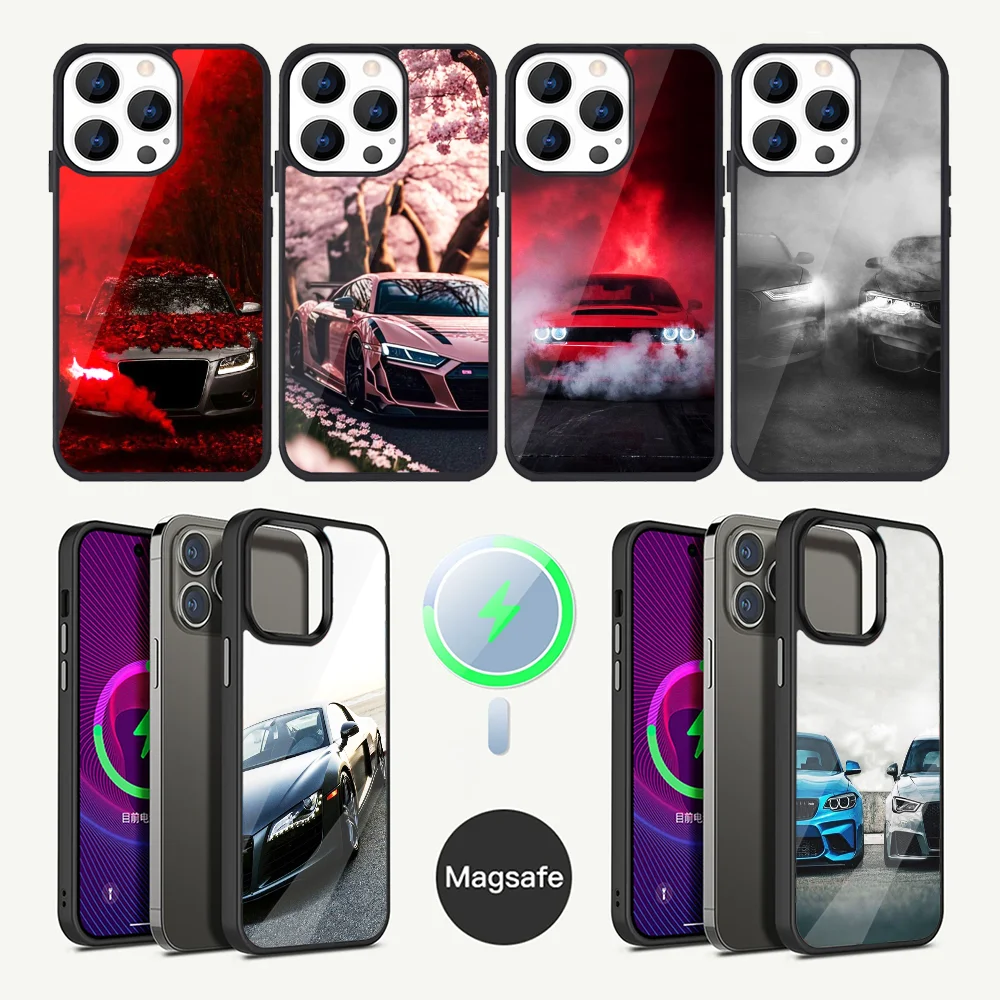 

Super Car For R-S Sport Phone Case For iPhone 16,15,14,13,12,11,Plus,Pro,Max Mini Magsafe Magnetic Wireless Charging