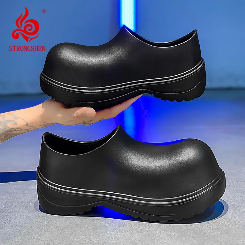 STRONGSHEN Men Chef Shoes Work Kitchen Clogs Waterproof Oil-proof Sandal Non-Slip Garden Shoes EVA Lightweight Slippers Unisex