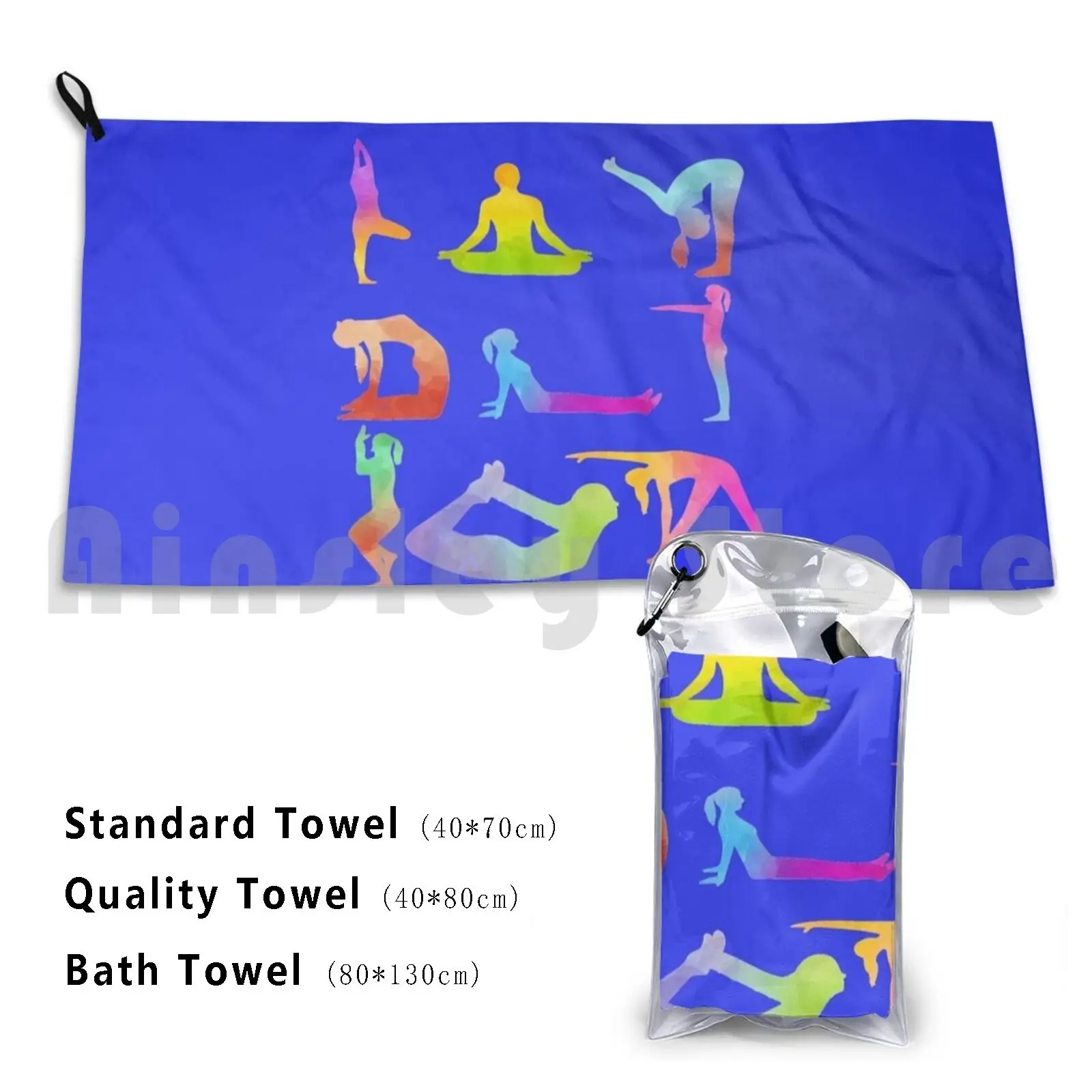 Towel Poses Yoga-Funny Relax , Gift For Mother Sister 1382 Cat Yoga Catvasana
