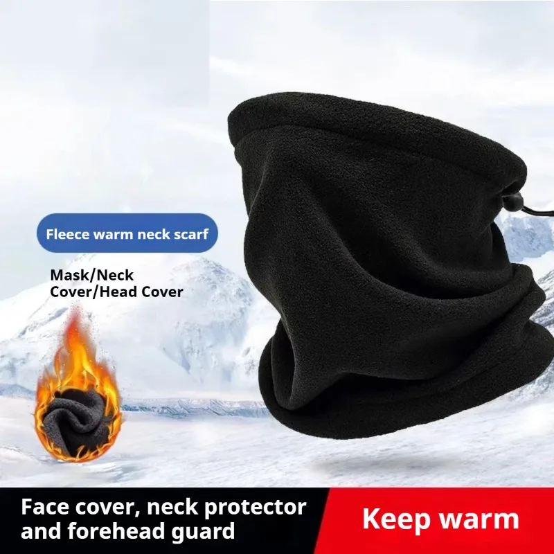 

Зимний теплый флисовый шарф-бандана для катания на лыжах, бега и спорта, маска для лица, ветрозащитный теплый головной убор для мужчин и женщин, головной убор для велоспорта