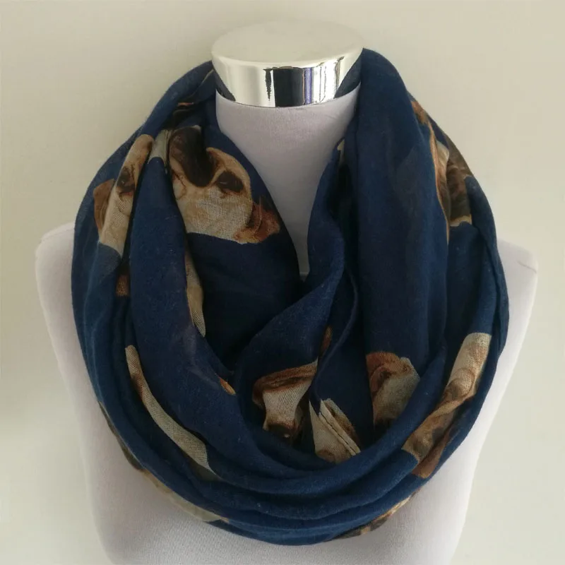 New Ladies Viscose Cotton Hedgehog Print infinity scarf for women Variety of animal prints circle scarves Fashion ring scarfs