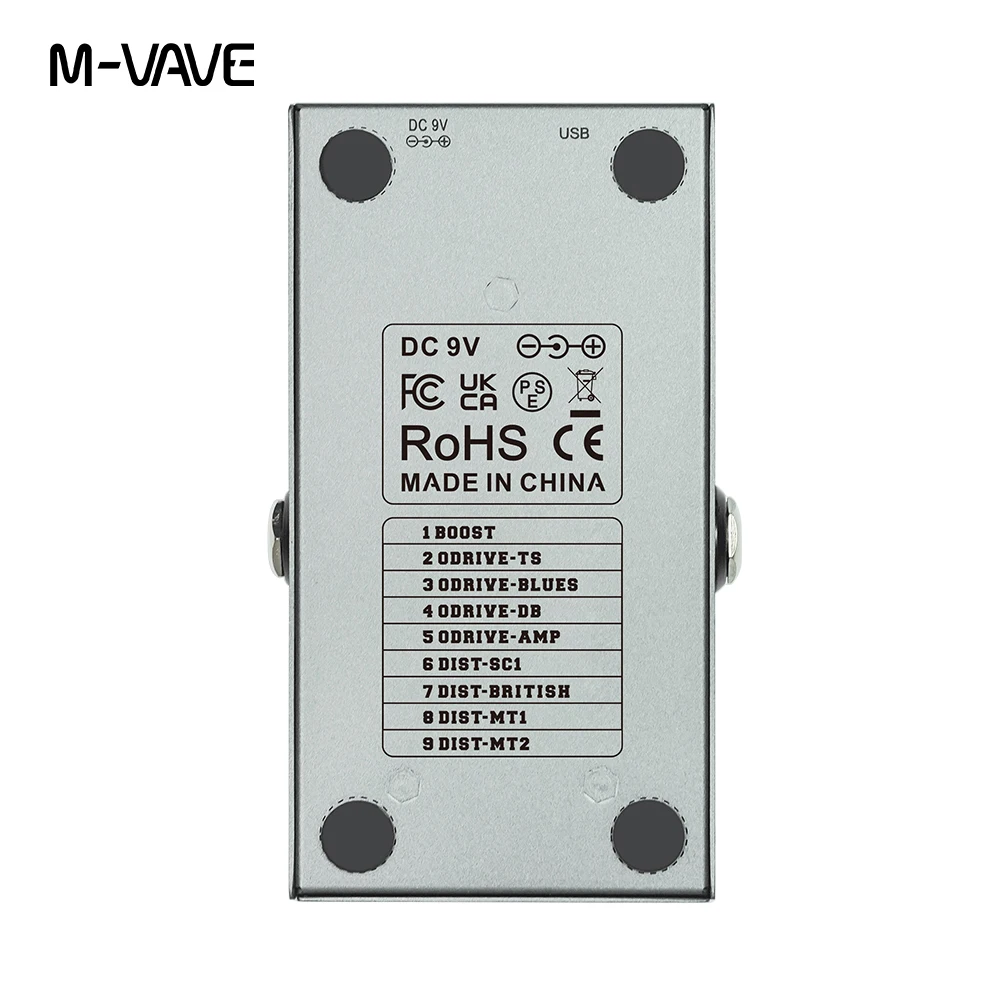 M-VAVE MINI-EFX Electric Guitar Multic-effects Pedal 4 Overdrive Effects 4 Distortion Effects Boost EQ True Bypass 3 Bands - view 4