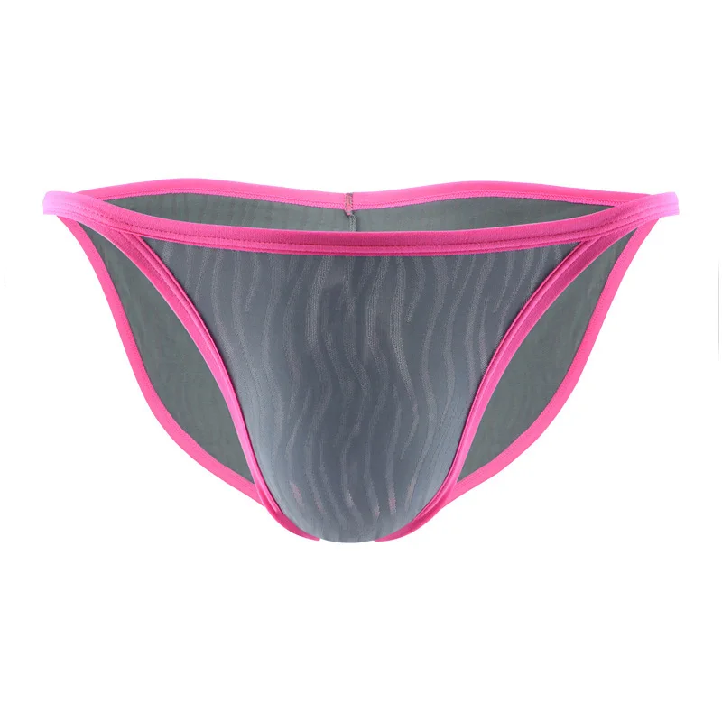 Striped Briefs for Men Japanese Design Loose Fit Breathable High-Cut Pouch Underpants Casual Comfort Underwear for Daily Panties