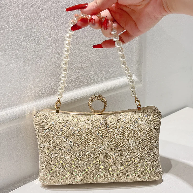 

Evening Bag Clutch Purses for Women Ladies Sparkling Party Handbag Wedding Bag Lace Cross Body Handbags for Party