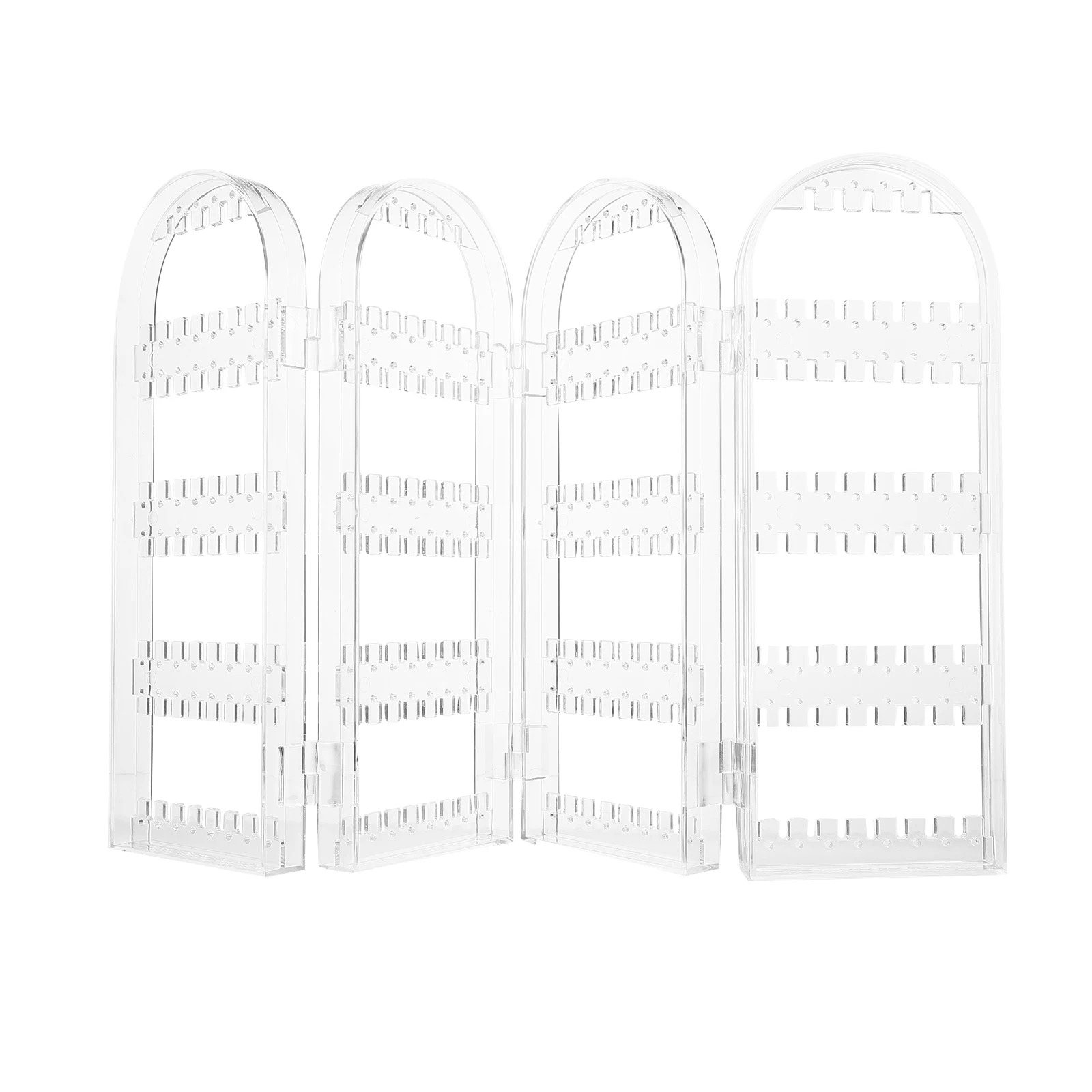 

Earring Display Stand Foldable Rack Hanging Organizer Acrylic Material Necklace Storage Bedroom Office Jewelry Box