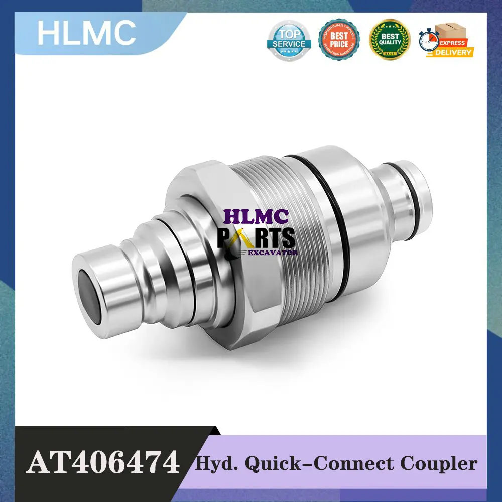 

7246799 Гидравлический быстроразъемный соединитель с плоской поверхностью AT406474 для Deere 318E 319E 320E 323E BObcat 753 763 773 863 864 883