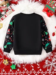 Children's sweater autumn and winter santa pattern round-necked long-sleeved sweater comfortable soft fabric