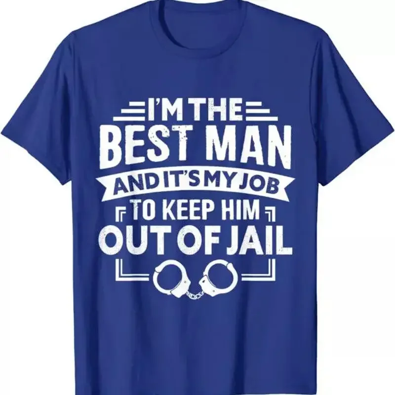 Best Man Wedding Groomsmen Funny Bridal Bachelor T Shirt
