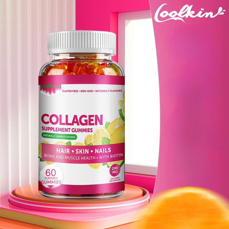 Collagen Gummies - with Biotin, Zinc, Vitamins C - for Skin,Nails and Hair Health