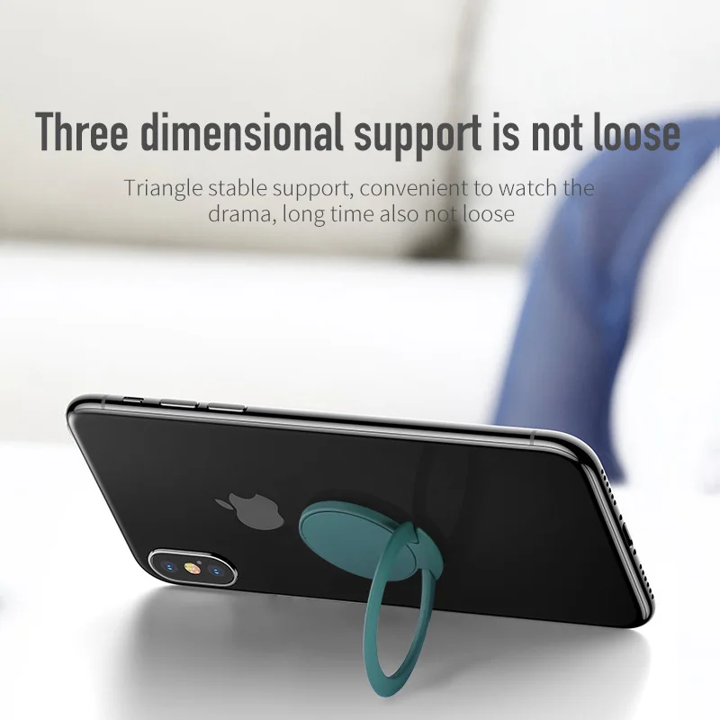 Ultra-thin Finger Ring Holder Luxury Metal Phone Stand 360 Degree Rotation Car Bracket Magnetic Stent For iPhone 13 12 Samsung