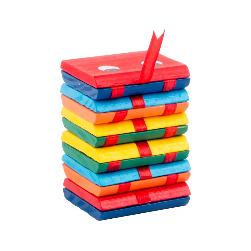 Blocchi di serpente di legno pieghevoli con vibrazione magica infinita Classici giocattoli educativi precoci per bambini nostalgici Giocattoli puzzle per la scuola materna