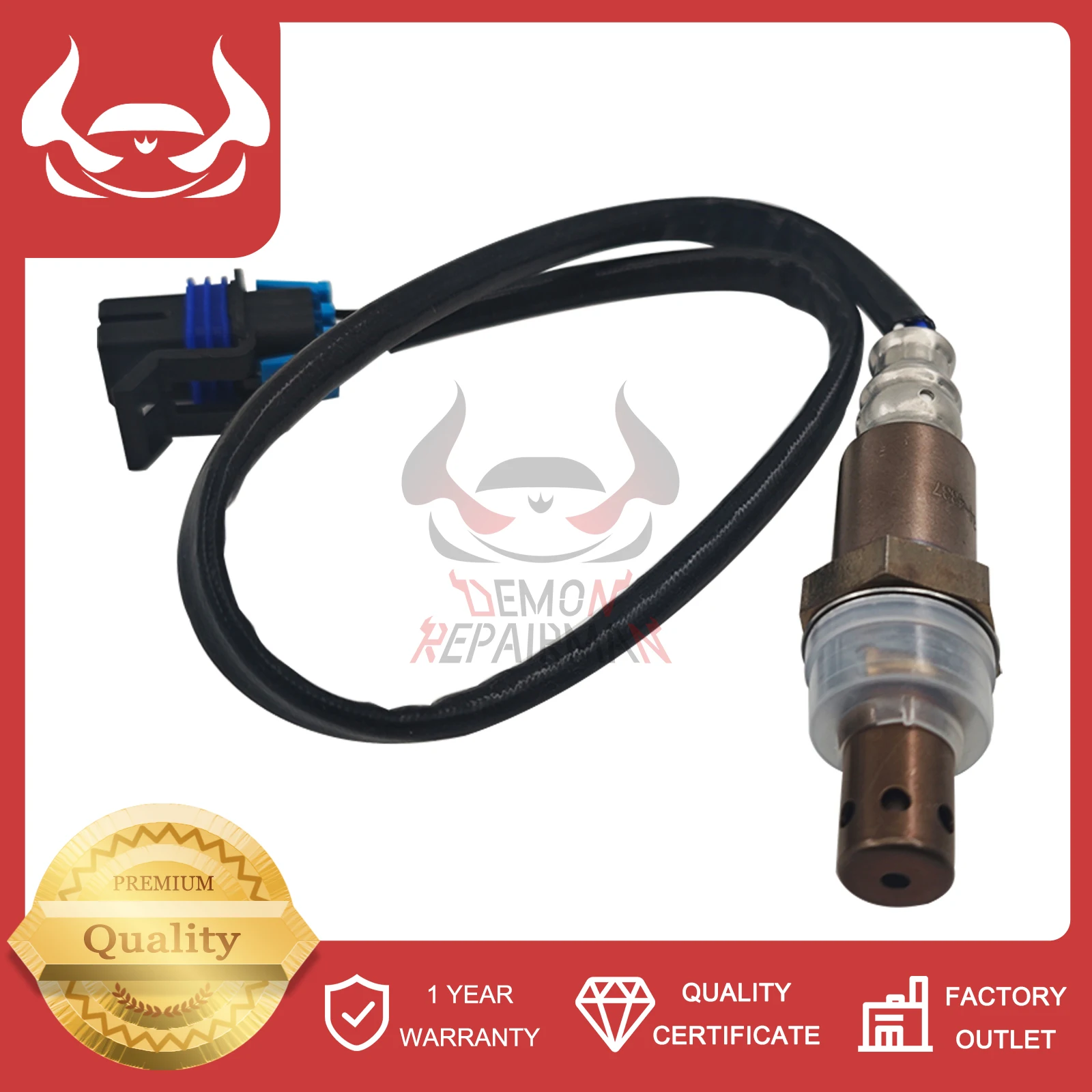 Oxygen O2 Sensor 234-4337 Compatible With Chevy Silverado Avalanche GMC Sierra Hummer H3 Cadillac Escalade Fix P0171 P0420