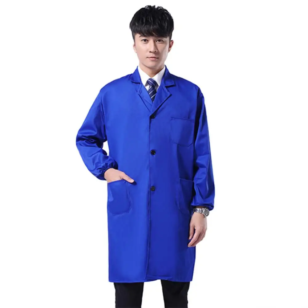 2025 남성 방진 긴/짧은 소매 버튼 포켓 창고 실험복 작업복 남성 실험복 창고 방진