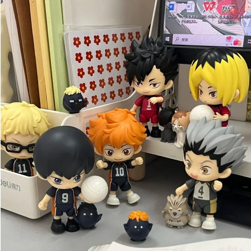 

Keepplay Haikyu!! Fly Volleyball! Series Blind Box Zipper Doll Assembly Figurine Toys Mystery Box Anime Action Figure Model Gift