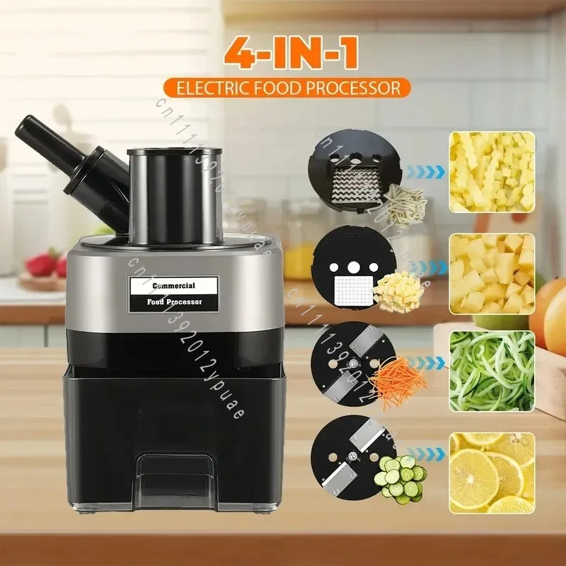 4-in-1 Automatic Vegetable Chopper Slicer Shredder Dicer For Carrot Potato Multifunctional Home Kitchen Food Cutter