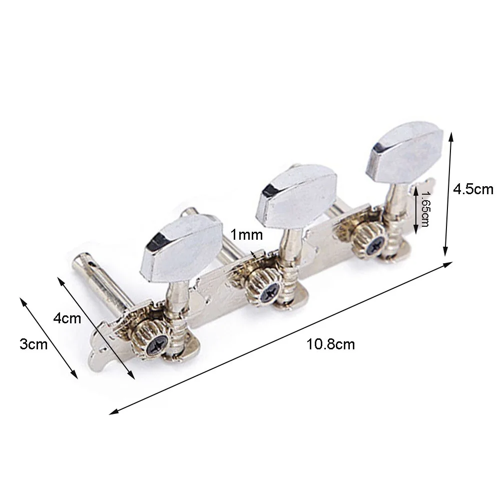 Brand New Machine Heads Tuning Pegs Set Acoustic Chrome Folk Guitar Tuning Pegs Kit Machine Heads Part Plating