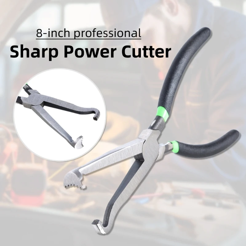 Professional Auto Electrical Disconnect Pliers Wire Cutting Hose Separation, Push In Plugs Handling for Mechanics DIYer