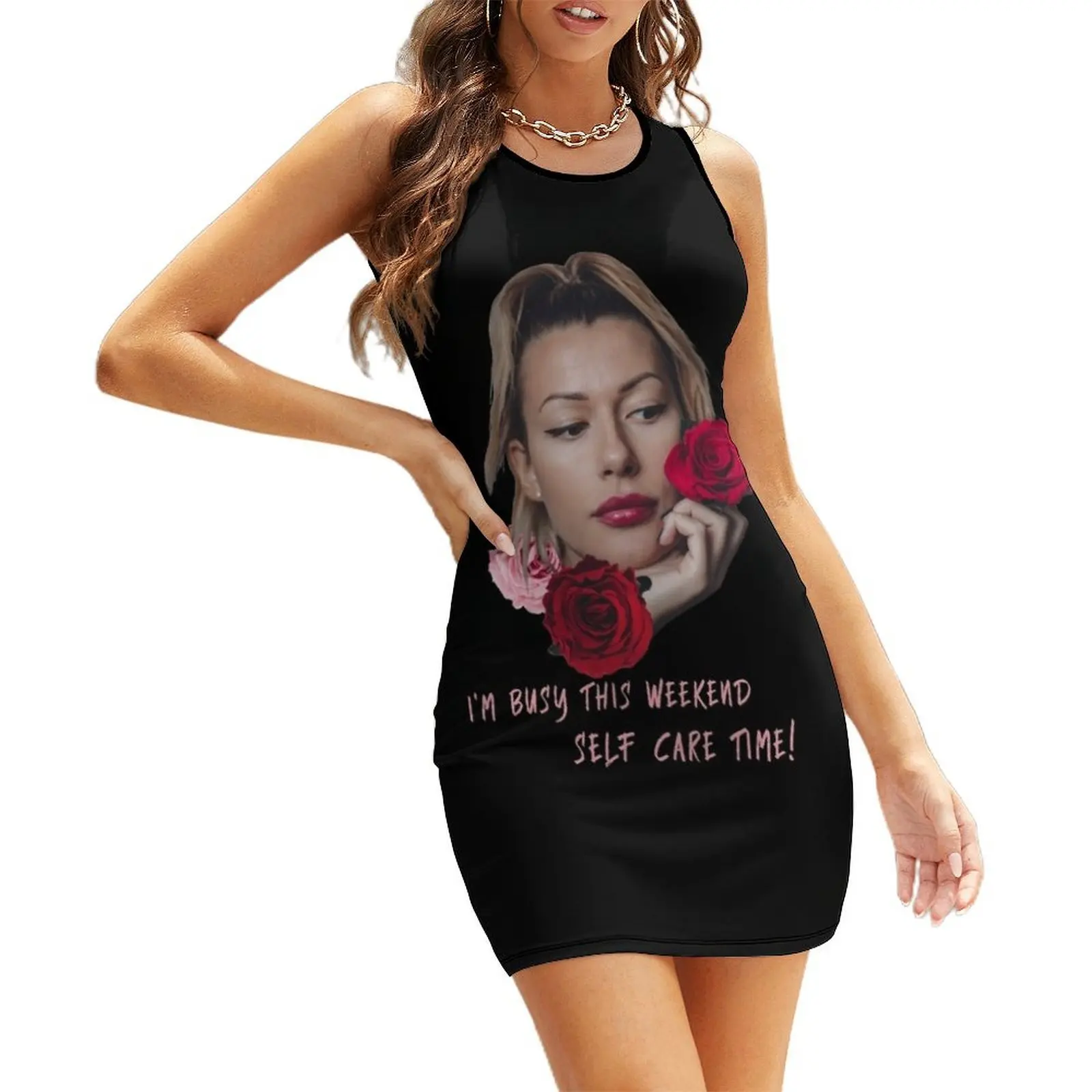 

I am busy this weekend, self care time Sleeveless Sundress dress women summer summer dress daily Dress for pregnant women