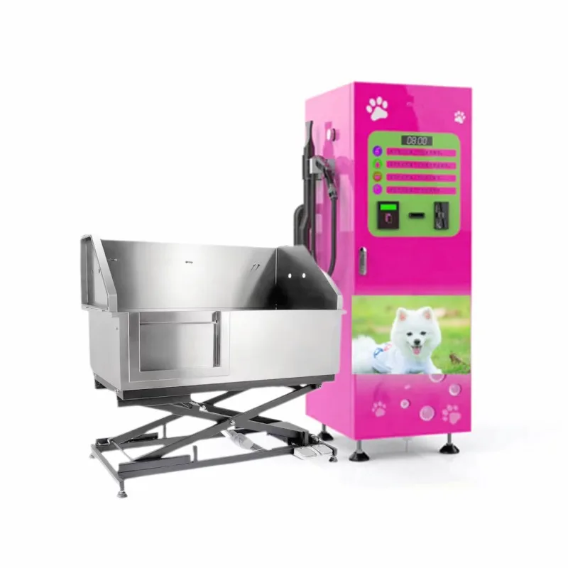 Custom Coin Operated Dog Wash Machine Portable Self Service Automatic Pet Grooming Station for Veterinary Clinics