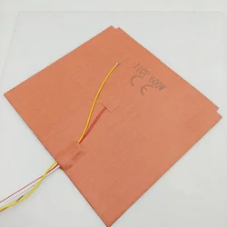 V-core 4 3D printer edge to edge full cover Silicone Heater Pad 110/220V silicone Heatbed with ground wire cable for Ratrig VC4