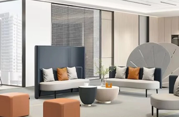 & Customized Hoiel High Back Modern Private Space Waiting  Room Office Business Reception  Sofa Chair