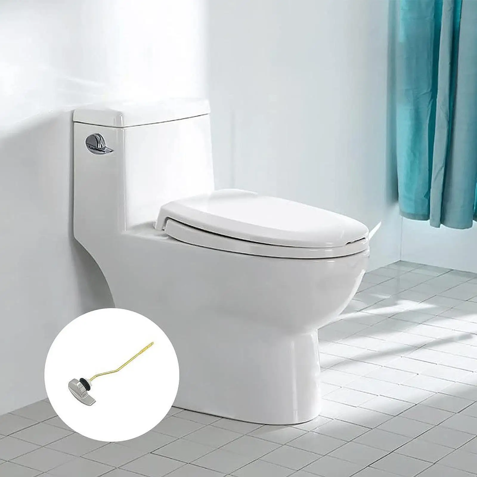 Side Mount Toilet Trip Lever Toilet Tank Flush Lever for Hotel Shopping Mall