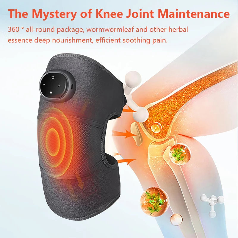 

5 Gears Electric Heating Knee Protection Massage Muscle Relax warm Compress Joint Protection Neck Shoulder Knee Vibration Press