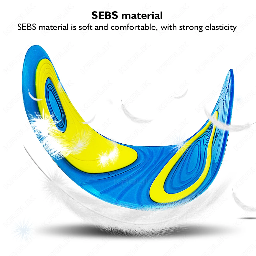 Gel Soft Sport Shoes Insoles Massaging Orthopedic Insole Silicone Non-Slip Foot Care For Feet Shoe Sole Shock Absorption Cushion