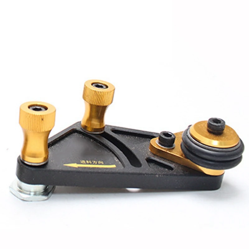 TOP 2PCS Woodworking Aluminum Alloy Multi-Purpose Feather Loc Boards Saw Table Pressing Feeder Guider Safety Push Tool