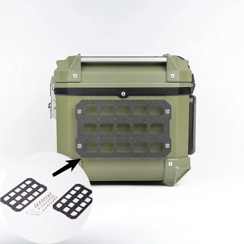 FOR HONDA Cross Cub CC110 Molle Panel For Trunk Storage Aluminum Alloy Waterproof Tactical Universal Side Box Organizer Storage