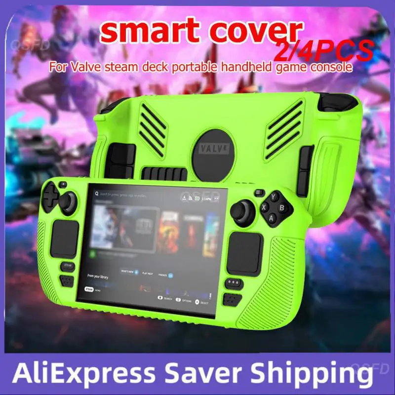 Anti-Scratch Silicone Shell Protetor, Game Console Acessórios, Steam Deck Case, Capa de Proteção Macia, 2 Pcs, 4Pcs